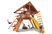 Load image into Gallery viewer, Deluxe Playcenter Combo 2 with Wood Roof