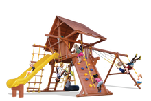 Load image into Gallery viewer, Turbo Deluxe Playcenter Combo 2 with Wood Roof