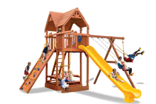 Load image into Gallery viewer, XL Supreme Fort Combo 2 with Wood Roof and Premier Picnic Table