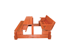 Load image into Gallery viewer, XL Supreme Fort Combo 2 with Wood Roof and Premier Picnic Table