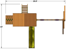 Load image into Gallery viewer, XL Original Fort Combo 2 with Wood Roof
