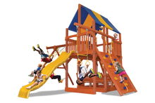Load image into Gallery viewer, XL Deluxe Fort Combo 2 with Premier Picnic Table
