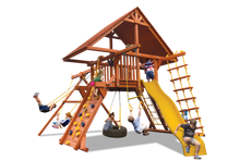 Load image into Gallery viewer, Deluxe Playcenter Combo 2 with Wood Roof
