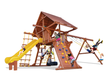 Load image into Gallery viewer, Turbo Deluxe Playcenter Combo 2 with Wood Roof
