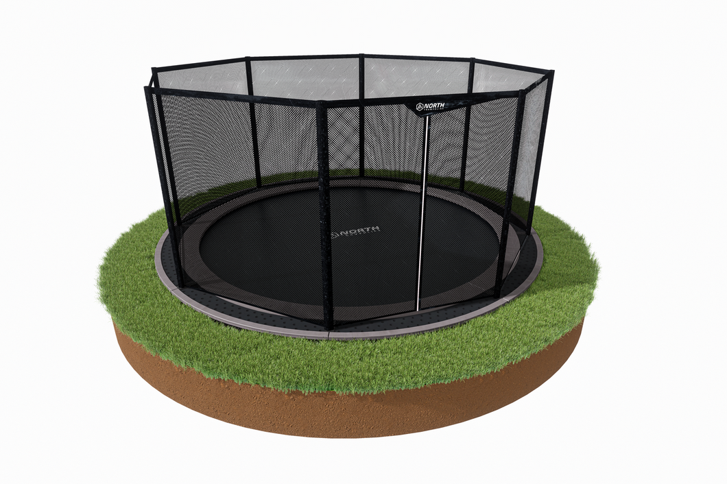 14ft ROUND North INGROUND enclosure