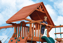 Load image into Gallery viewer, Turbo Deluxe Playcenter Combo 2 with Wood Roof
