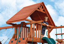 Load image into Gallery viewer, Original Double Zinger Fort and Playcenter with Wood Bridge
