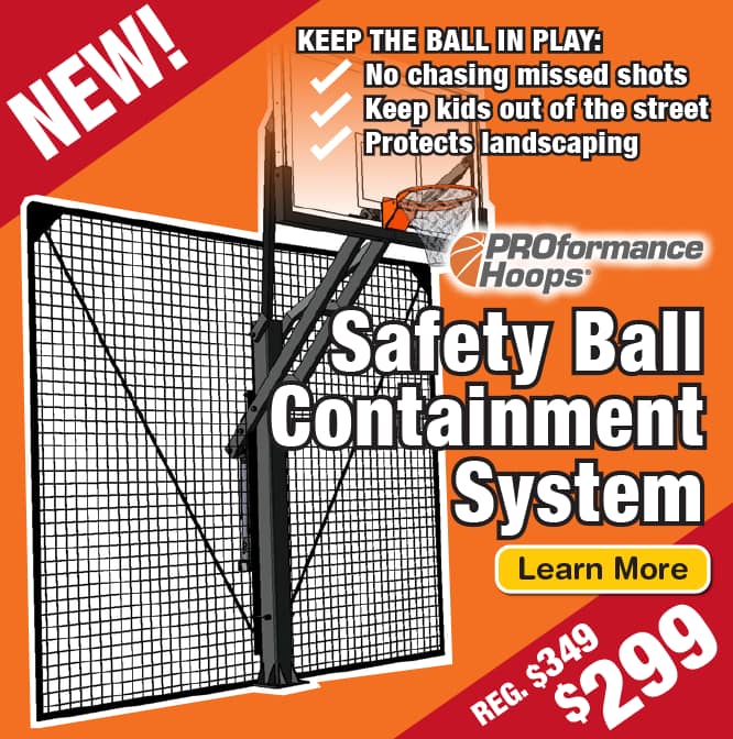 Safety Net Driveway Ball Containment System